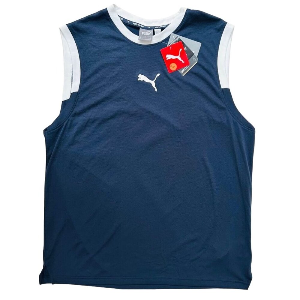 NWT Puma Navy Blue Sleeveless Active Tank top Shirt Men’s XL